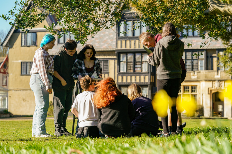 A group of children at Gather