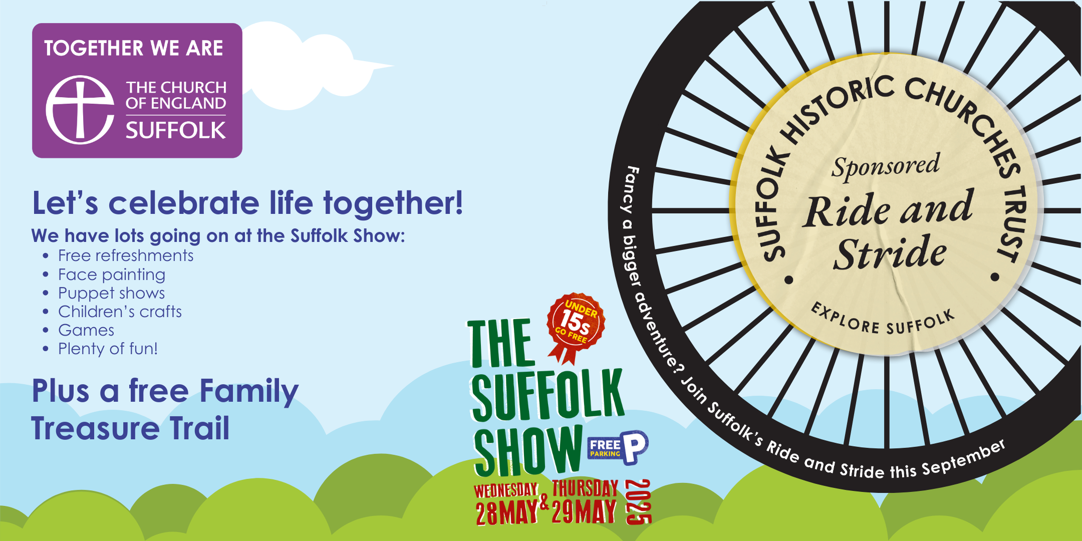 Advert for Suffolk Show 2025 Let's celebrate Life Together