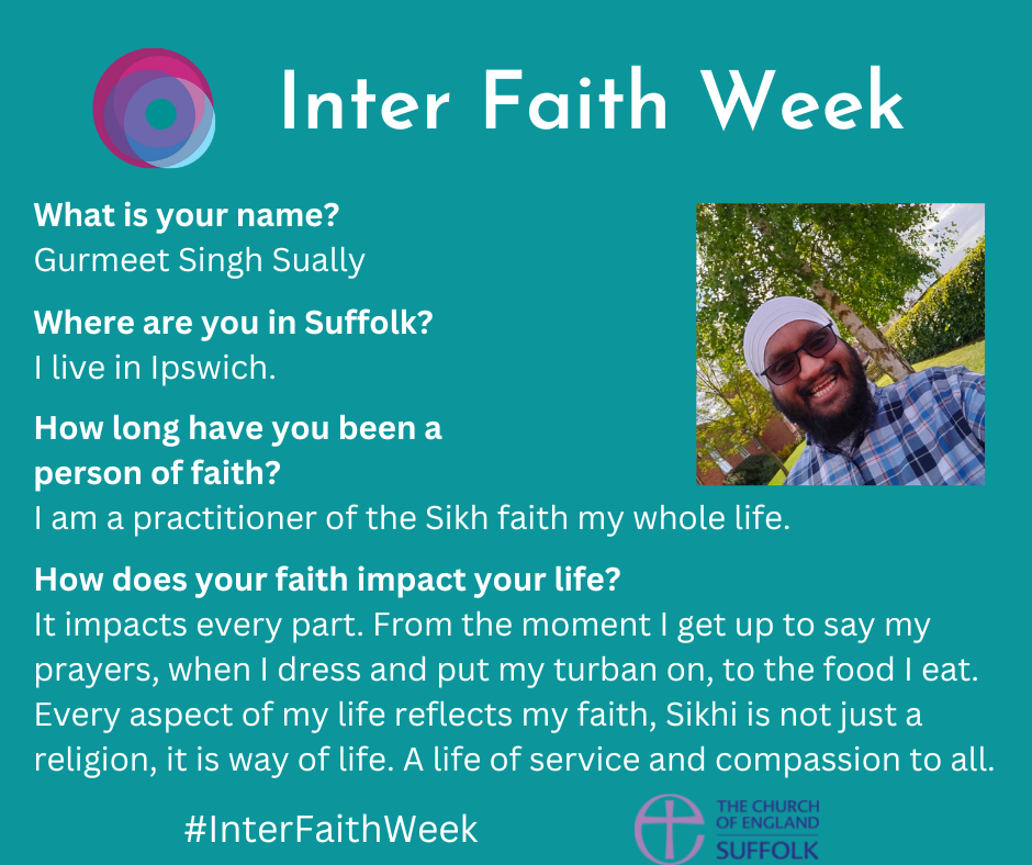 Inter faith social media graphic Sikhism