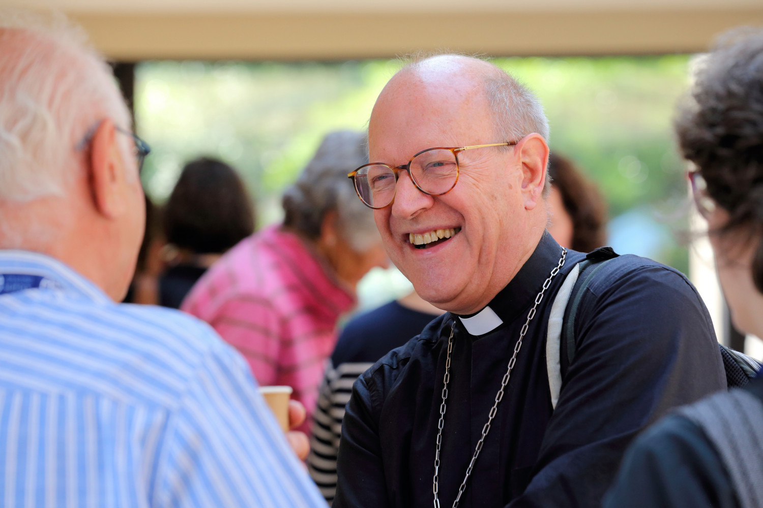Bishop Martin laughing