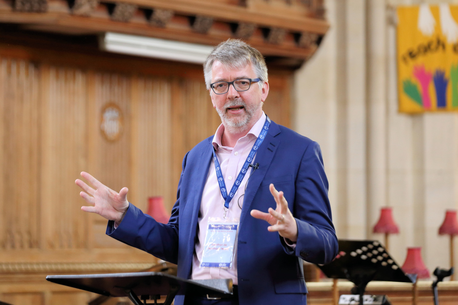 Person leading a seminar