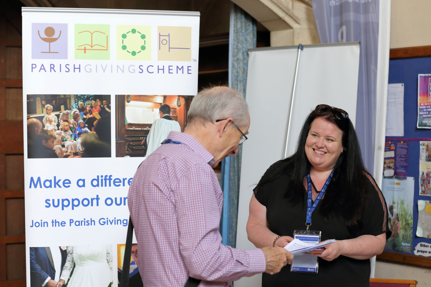 Parish Giving Scheme banner stand